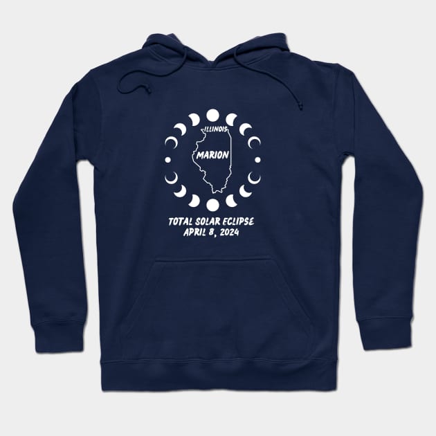 Illinois Total Solar Eclipse 2024 Hoodie by Total Solar Eclipse